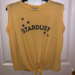 NEVER WORN EXPRESS Stardust puffed shoulders tank top size XS